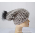 top quality knitted mink hat female